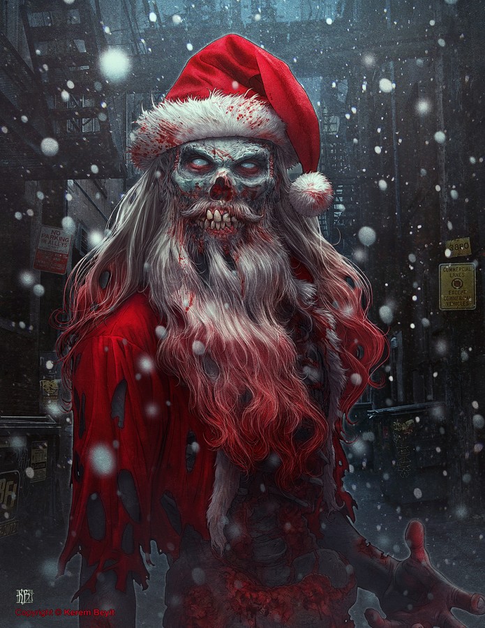 Zombie Claus by Kerem Beyit